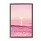 Stupell Industries Peachy Pink Sunset Framed Floater Canvas Wall Art Design by Nataly White